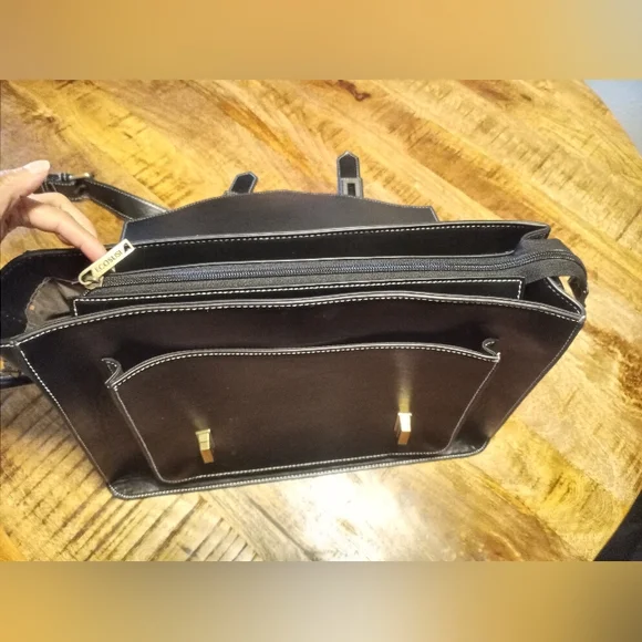 Ecosusi Black Briefcase Messenger Satchel Bag - Picture 16 of 17